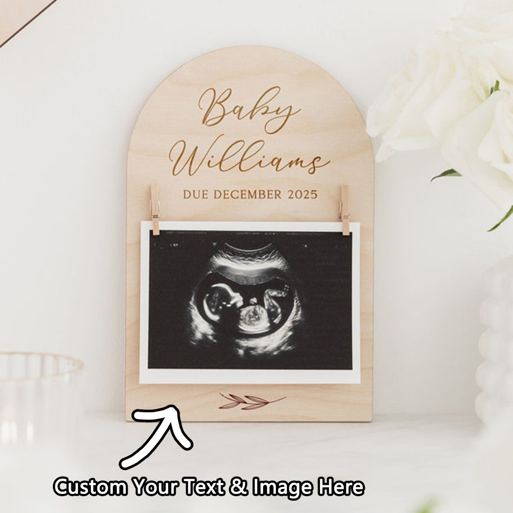 Photography Prompt - Señal de anuncio de embarazo personalizada