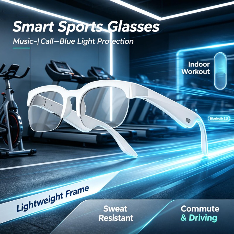 Photography Japanese - Gafas Inteligentes con Conducción Ósea, Auriculares