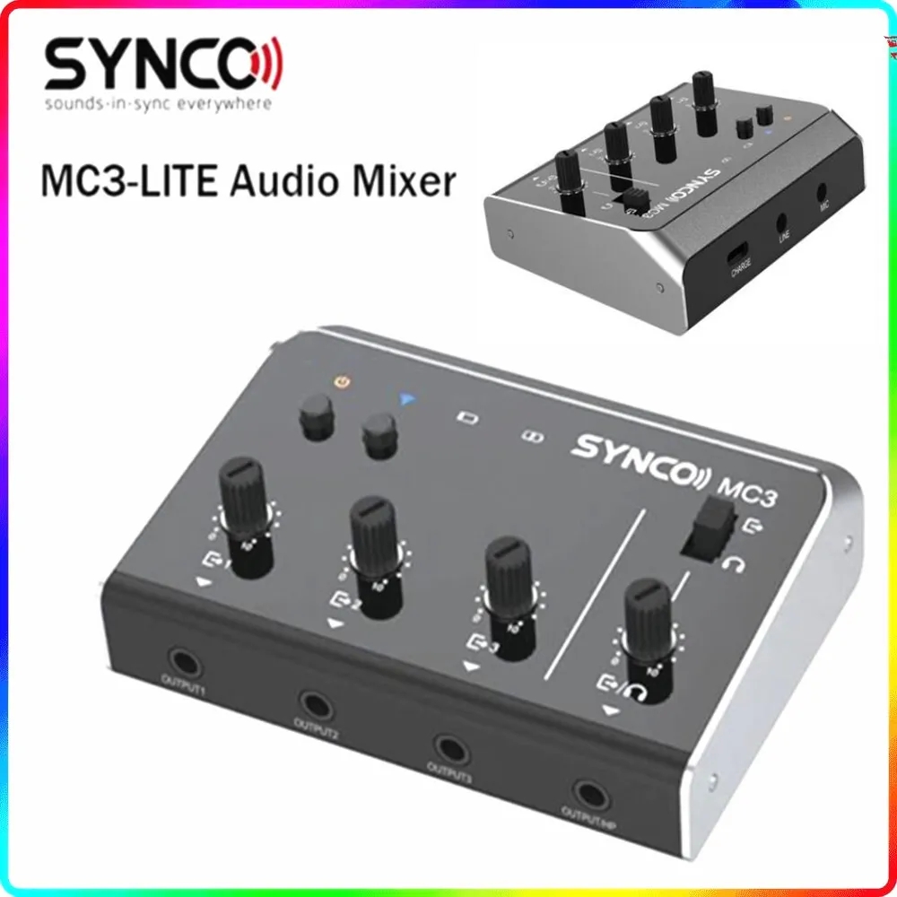 Synco MC3 Lite Mezclador de au - Photography Videos Free reseña y precio