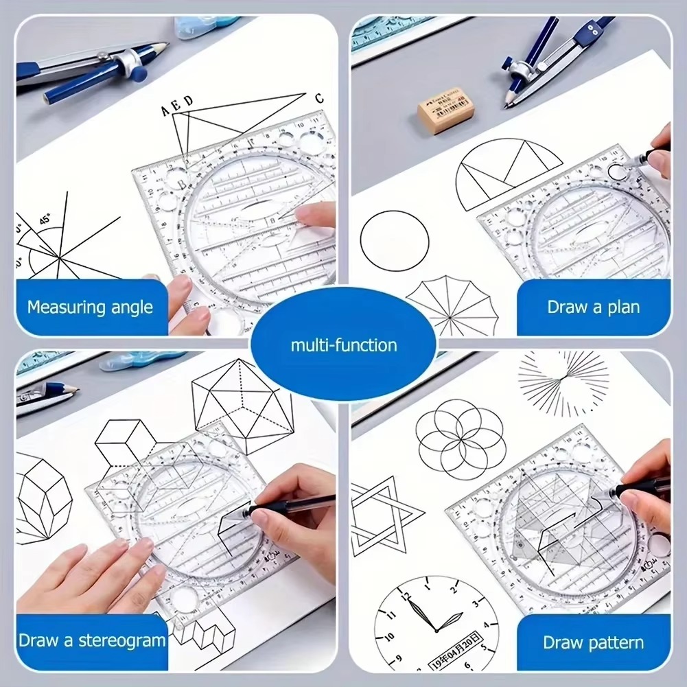 1 unidad: plantilla de dibujo  - Photography Geometry reseña y precio